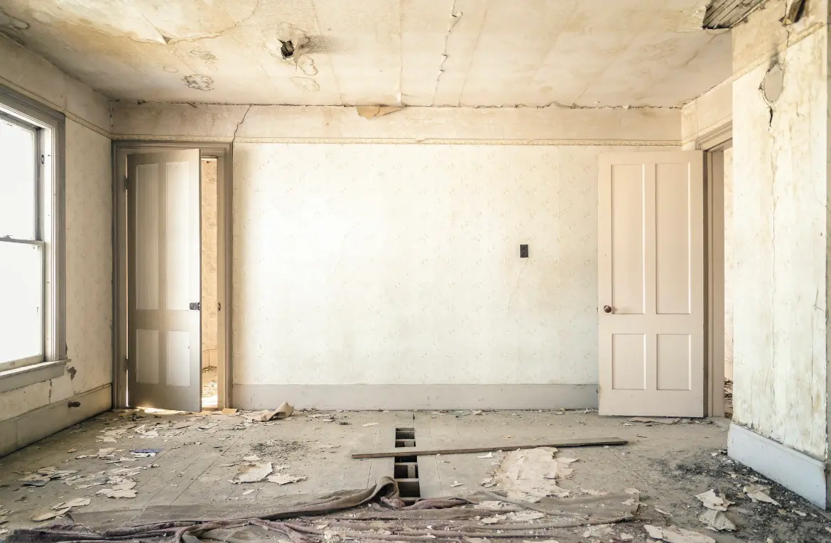 Waste disposal crew managing a cleanout project in Channahon