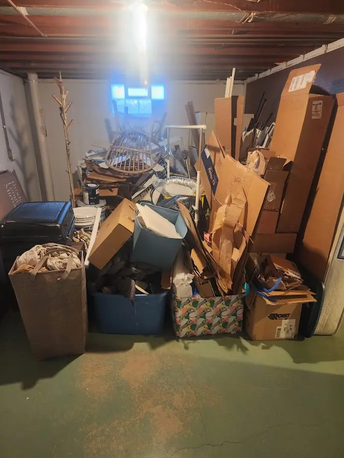 Roll-off dumpster container at job site for Yard Waste Dumpster Rental in Channahon